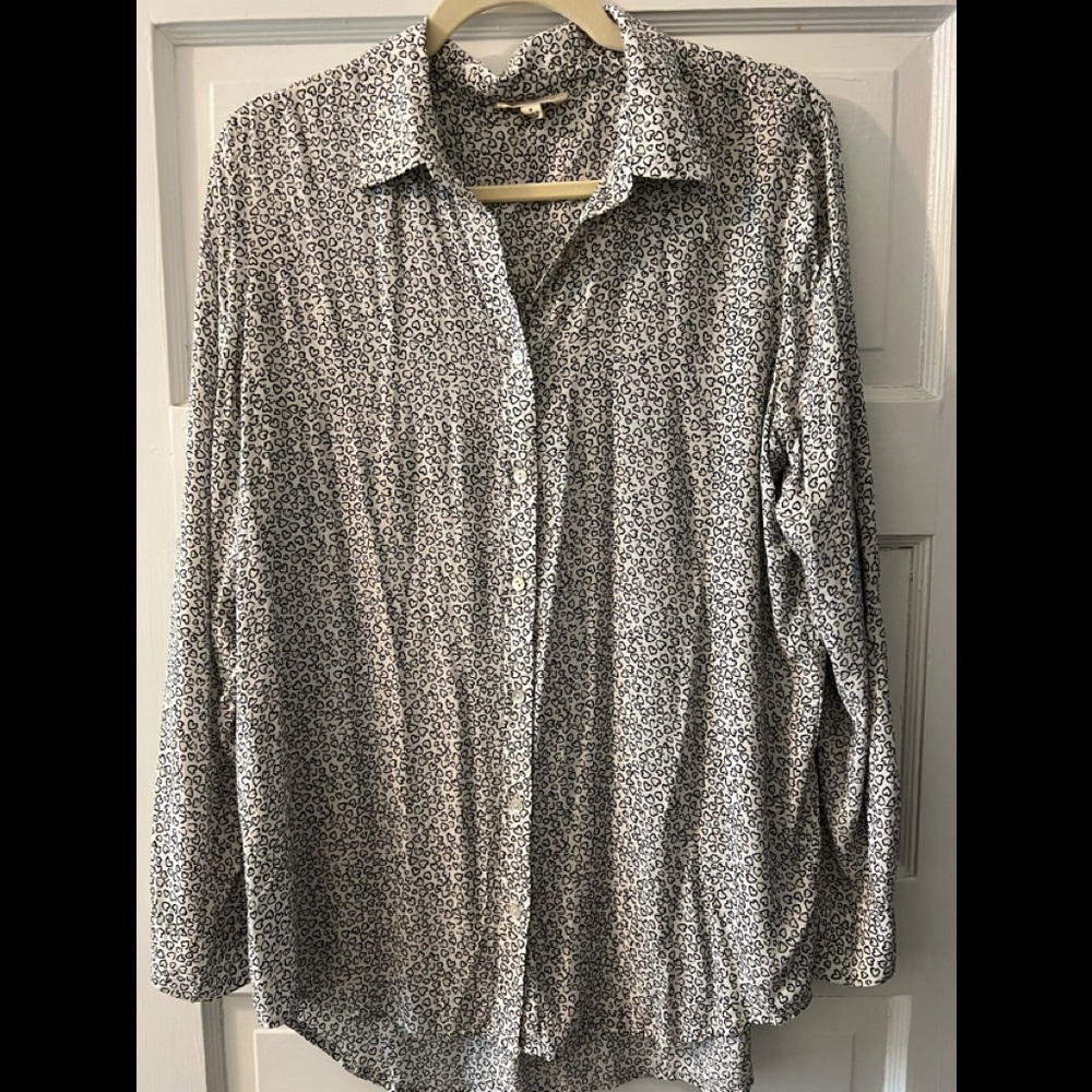 Leopard Print Button Down